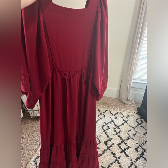 NWOT Storia Burgandy maxi dress size small - Picture 3 of 7